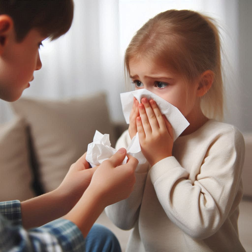 Teach your child how to sneeze and cough properly 