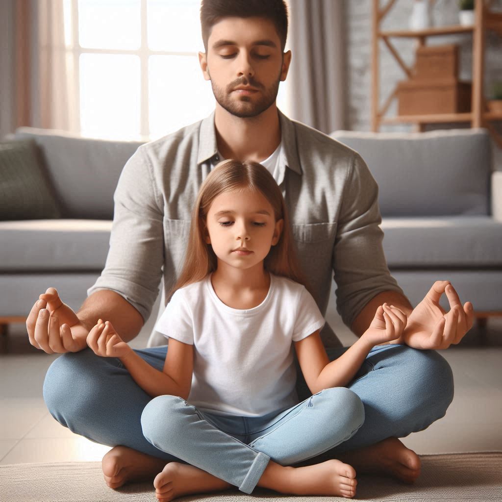 Parent-and-Child-Meditating-Together